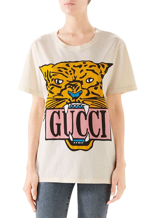 gucci tiger sequin shirt|Gucci tiger graphic t shirt.